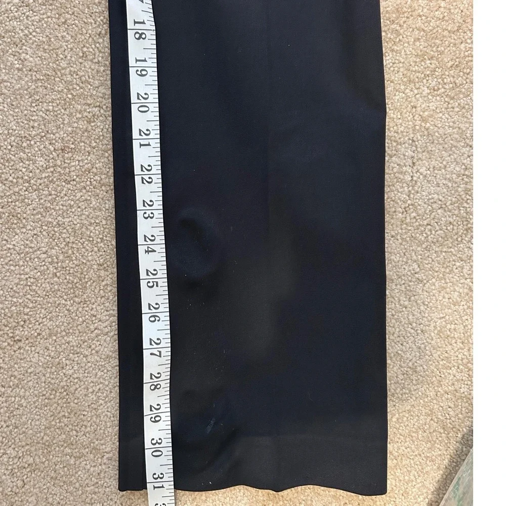 Banana Republic Ryan Fit Straight Leg Trouser Women's Size 4 Black Classic Pants